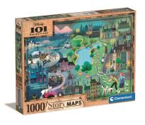 Opakowanie Puzzle 1000 Story Maps 101 Dalmatyńczyków