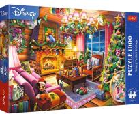 Opakowanie Puzzle 1000 Świąteczna chatka Disney TREFL