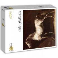 Opakowanie Puzzle 1000 Szaro-biały koń arabski, Gericault