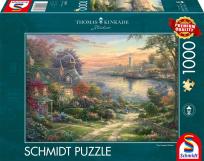 Opakowanie Puzzle 1000 Thomas Kinkade Port w Nowej Anglii/USA