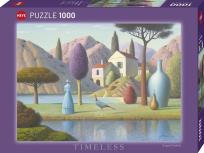 Opakowanie Puzzle 1000 Timeless, Pani w błękicie