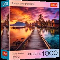 Opakowanie Puzzle 1000 USA Collection: Sunset over Paradise