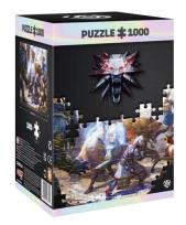 Opakowanie Puzzle 1000 Wiedźmin: Geralt & Triss in Battle