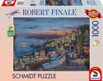Opakowanie Puzzle 1000 Zachód słońca na Santorini/Grecja