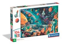 Opakowanie PUZZLE 104 EL SUPER KOLOR Cosmic Crew