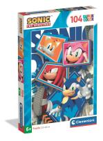 Opakowanie PUZZLE 104 EL SUPER KOLOR Sonic