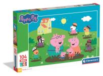 Opakowanie Puzzle 104 Maxi Super kolor Peppa Pig 25017