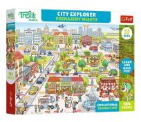 Opakowanie Puzzle 104 Rodzina Treflików Poznajemy miasto