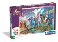 Opakowanie Puzzle 104 Super kolor Unicorn Academy 25091