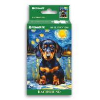 Opakowanie Puzzle 108 mini Starry Night Dachshund