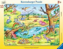 Opakowanie Puzzle 15 Young Dinosaurs Where to Put It?