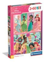 Opakowanie PUZZLE 2 x 60 EL SUPER KOLOR Princess