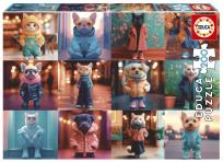 Opakowanie Puzzle 200 Moda wśród zwierząt 113461