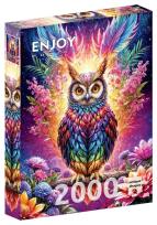 Opakowanie Puzzle 2000 Kolorowa sowa