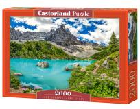 Opakowanie Puzzle 2000 Lake Sorapis, Alps, Italy CASTOR