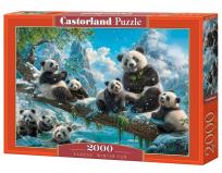Opakowanie Puzzle 2000 Pandas' Winter Fun