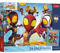 Opakowanie Puzzle 24 Maxi Przygody pajęczej ekipy TREFL