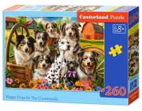 Opakowanie Puzzle 260 Happy Dogs In The Countryside CASTOR