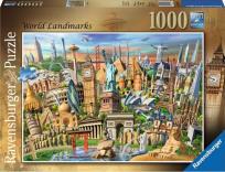 Opakowanie Puzzle 2D 1000 Zabytki świata 19798
