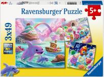 Opakowanie Puzzle 2D 3x49 Cukierkowy świat