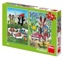 Opakowanie Puzzle 2w1 Krecik i Przyjaciele 2x48el
