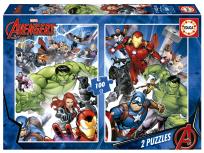 Opakowanie Puzzle 2x100 Avengers 111693