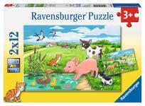 Opakowanie Puzzle 2x12 Baby Farm Animals