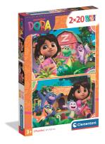 Opakowanie Puzzle 2x20 Super kolor Dora 24827
