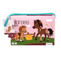 Opakowanie Puzzle 3 układanki Konie 6, 9, 12el