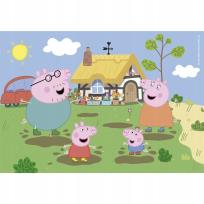 Opakowanie PUZZLE 30 EL SUPER KOLOR Peppa Pig