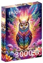 Opakowanie Puzzle 3000 Kolorowa sowa