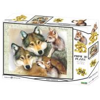 Opakowanie Puzzle 3D 100el Wilki