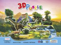 Opakowanie Puzzle 3D 46 Dinozaury