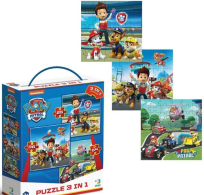 Opakowanie Puzzle 3w1 Psi Patrol Ready to work