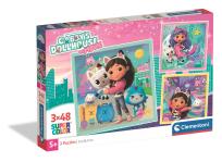 Opakowanie Puzzle 3x48 Super kolor Gabby’s Dollhouse The Movie 25002