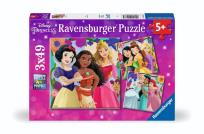 Opakowanie Puzzle 3x49 Disney Princess