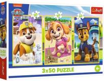 Opakowanie Puzzle 3x50 Nasze pieski TREFL