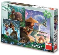 Opakowanie Puzzle 3x55 Raya i ostatni smok