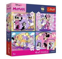 Opakowanie Puzzle 4w1 Disney Minnie + plakat TREFL