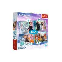 Opakowanie Puzzle 4w1 Niezwykły świat Frozen TREFL