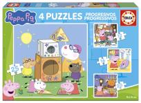 Opakowanie Puzzle 4w1 Świnka Peppa 113786