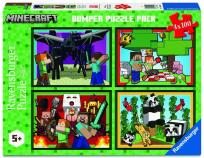 Opakowanie Puzzle 4x100 Minecraft Adventures