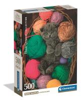 Opakowanie Puzzle 500 Compact Fluffy Kitten 35617
