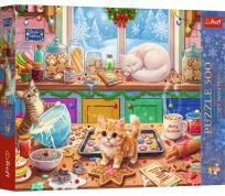 Opakowanie Puzzle 500 Cozy Winter: Świąteczne kotki TREFL