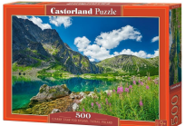 Opakowanie Puzzle 500 Czarny Staw pod Rysami Tatras CASTOR
