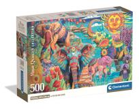 Opakowanie PUZZLE 500 EL COMPACT Elephants' Carnival
