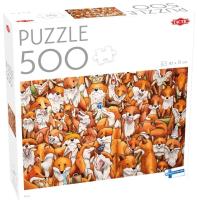 Okładka książki Puzzle 500 el. Foxes /59214/