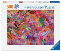 Opakowanie Puzzle 500 Fish in Fuchsia