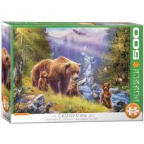 Opakowanie Puzzle 500 Rodzina Grizzly XXL