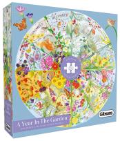 Opakowanie Puzzle 500 Rok w ogrodzie okrągłe